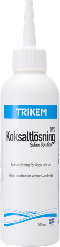 Koksaltlösning | Sårrengöring hund | Trikem Koksaltlösning | Sårrengöring hund | Trikem